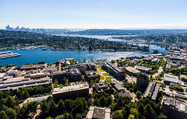 aerial view seattle