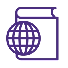 globe and book icon